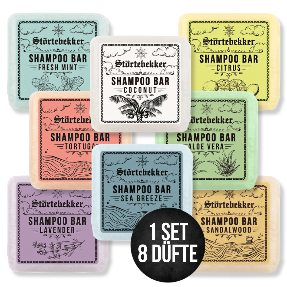 Festes Shampoo - 8x 100g Probierset