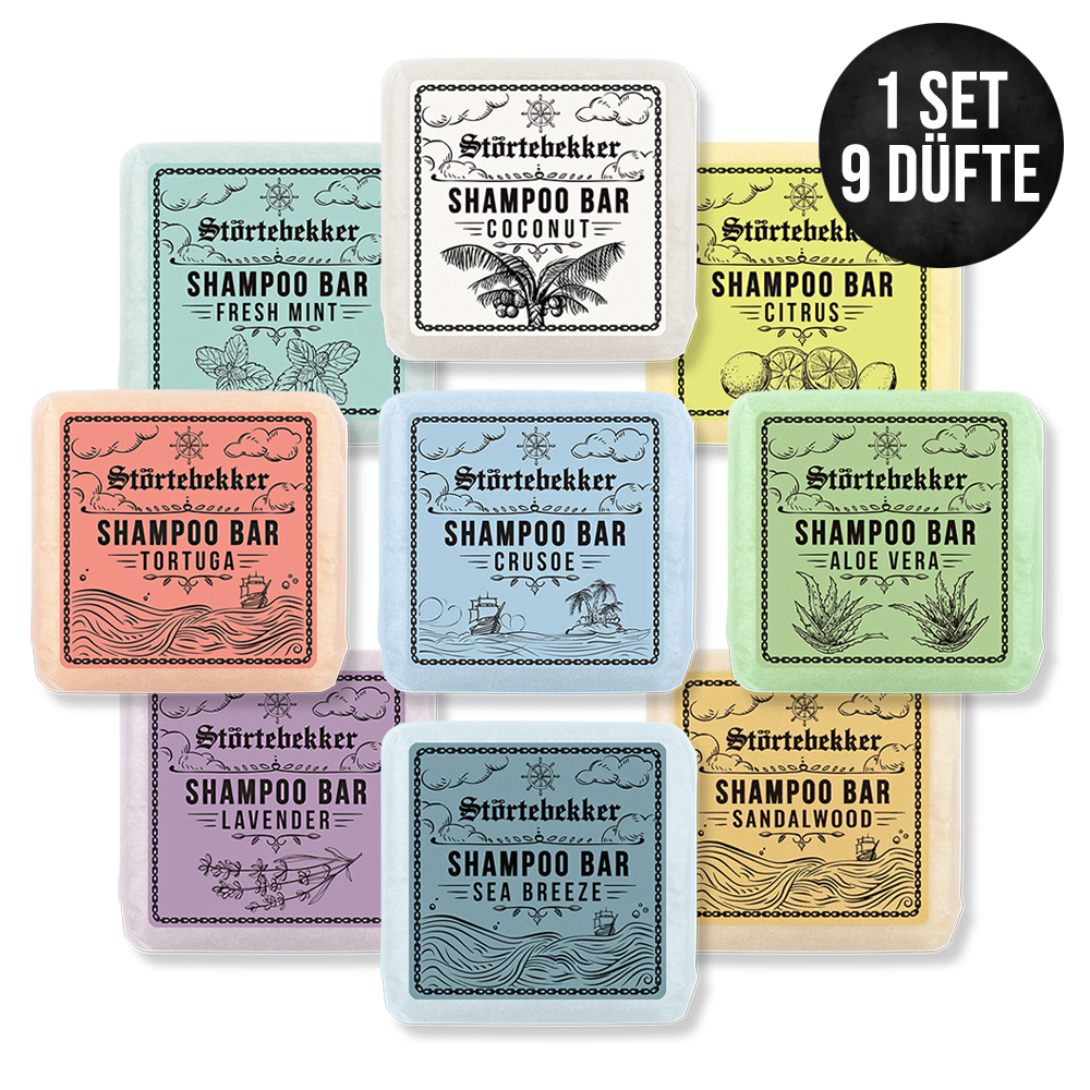 Festes Shampoo - 9x 100g Probierset