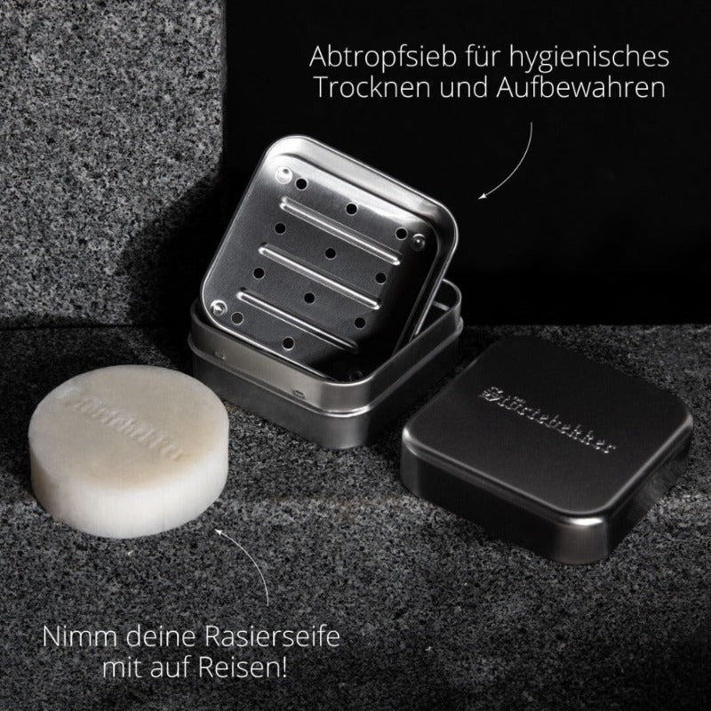 seifenstück aufbewahren Seifendose aus Aluminium kaufen