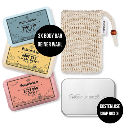 Premium Duschset - Body - 3x Body Bar nach Wahl