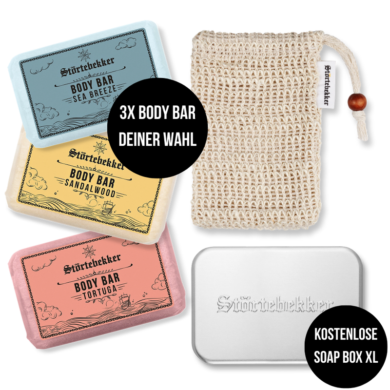 Premium Duschset - Body - 3x Body Bar nach Wahl