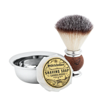 Shaving Care Set Premium - Safety Razor Silver