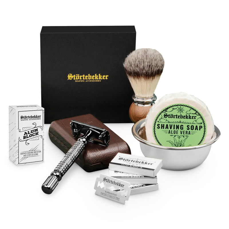 Shaving Set - Safety Razor Black