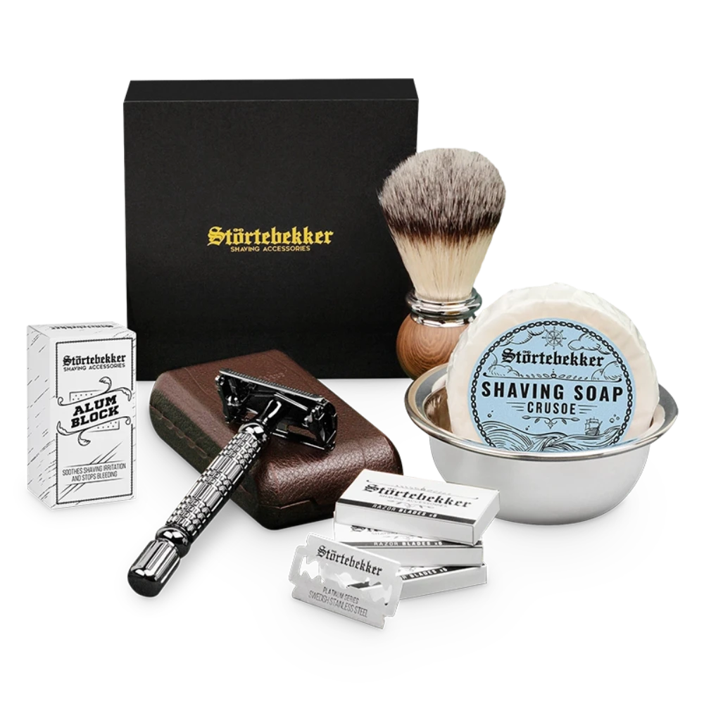 Shaving Set - Safety Razor Black