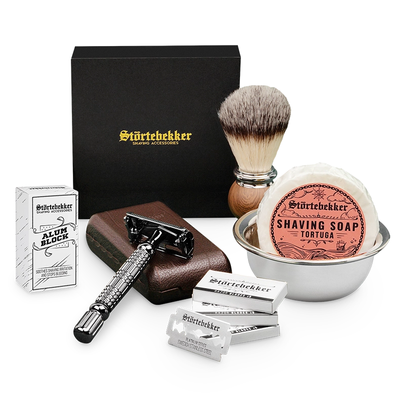 Shaving Set - Safety Razor Black