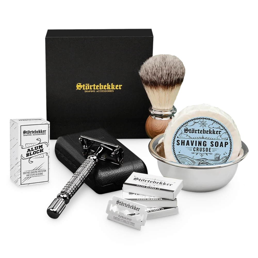 Shaving Set - Safety Razor Black