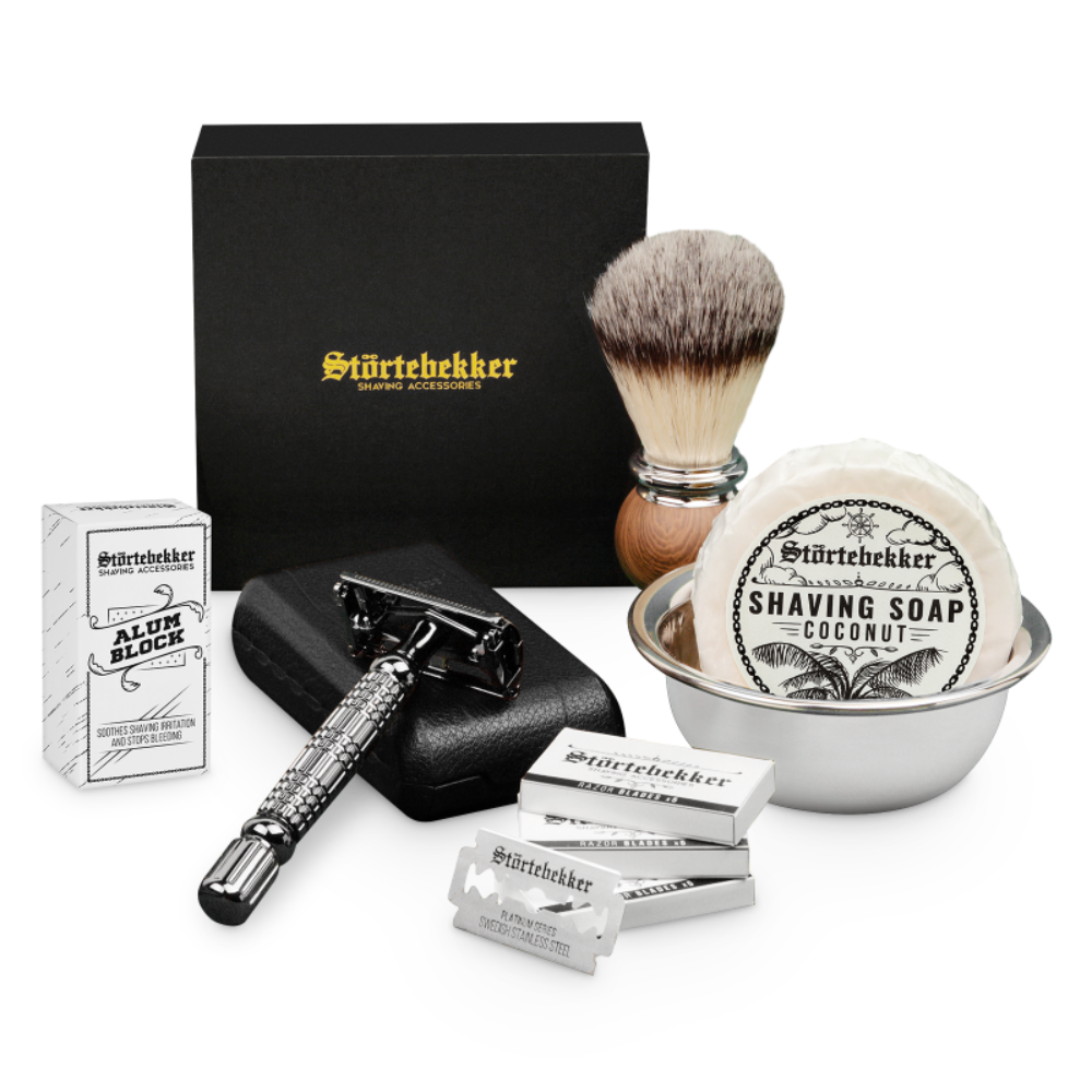 Shaving Set - Safety Razor Black