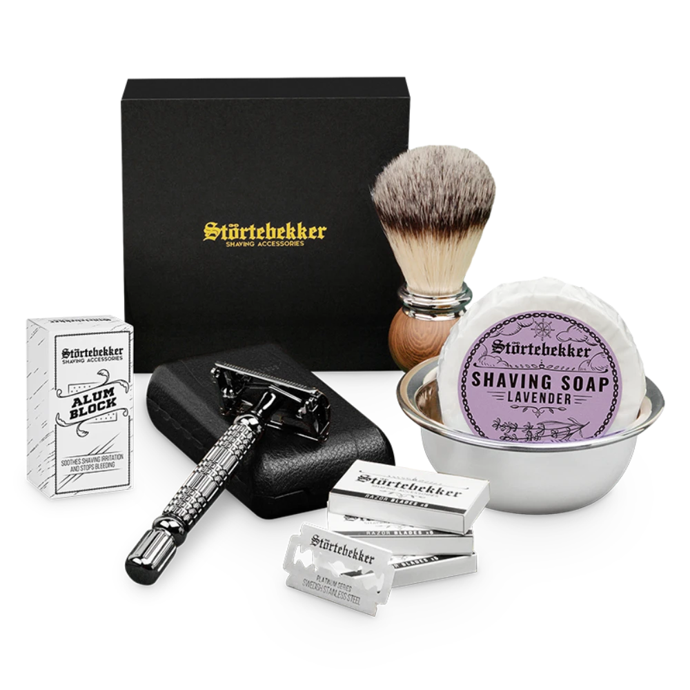 Shaving Set - Safety Razor Black