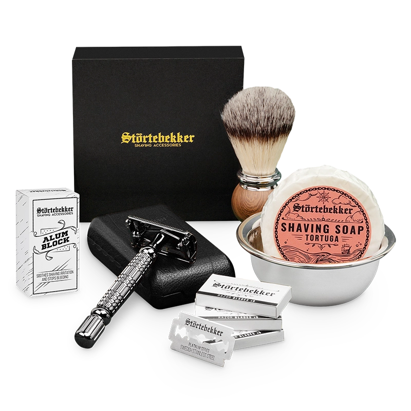 Shaving Set - Safety Razor Black