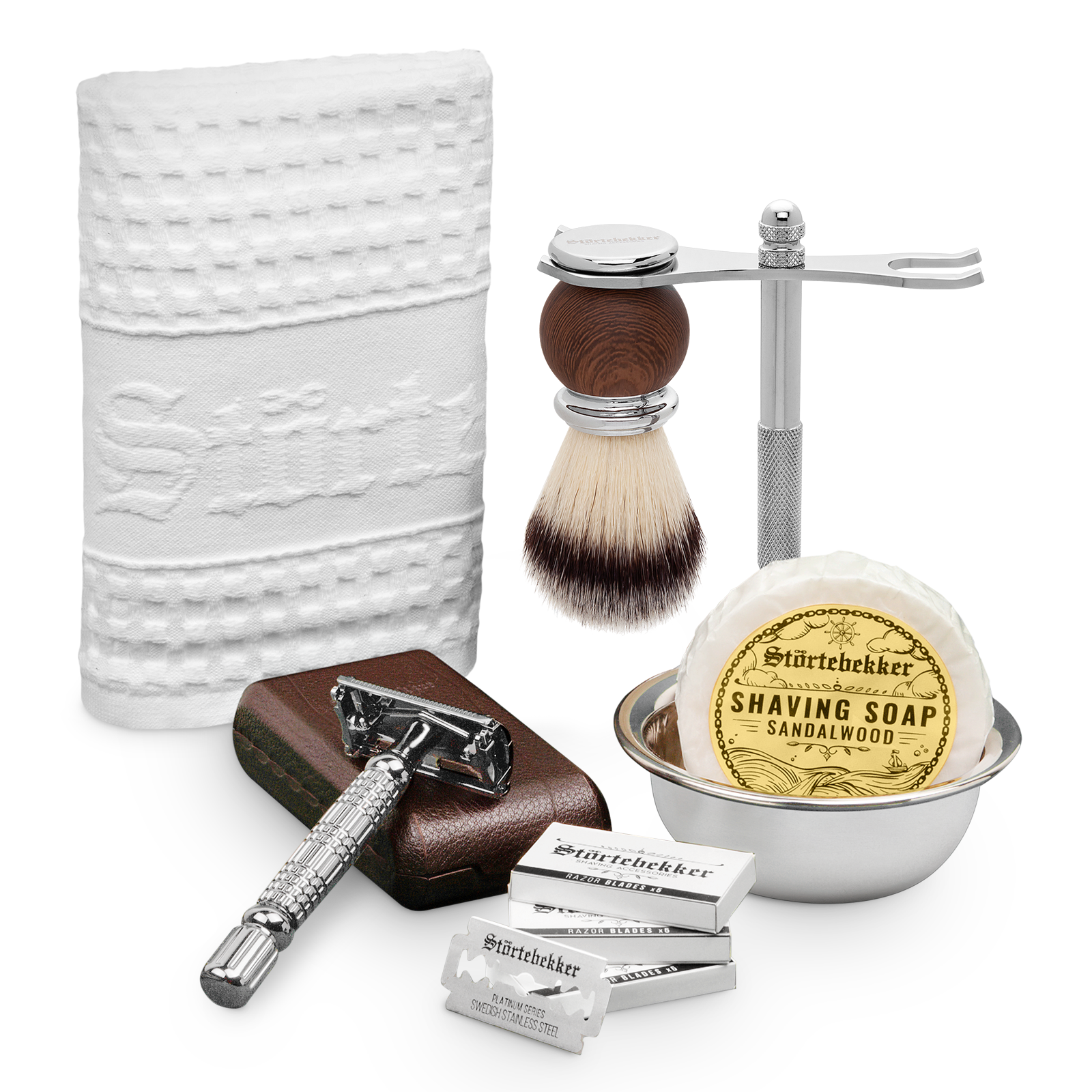 Connoisseur Set - Safety Razor Silver