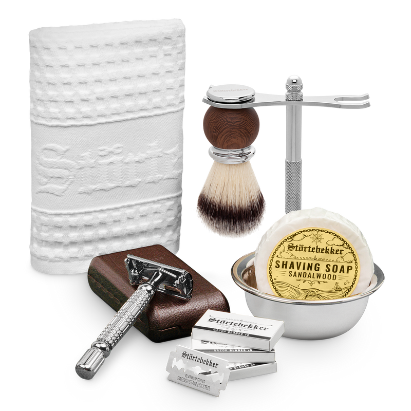 Connoisseur Set - Safety Razor Silver