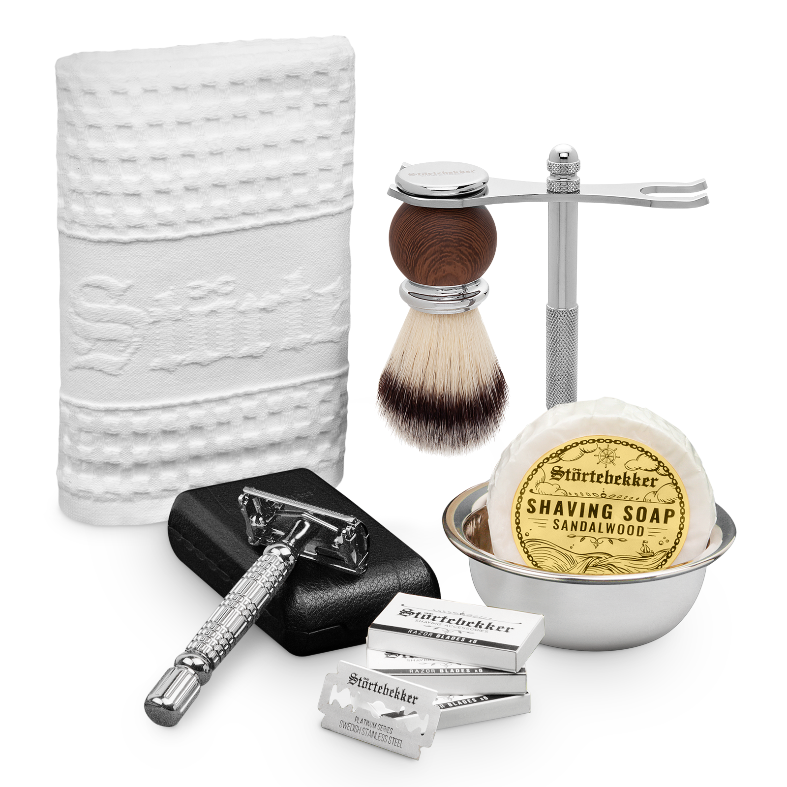 Connoisseur Set - Safety Razor Silver