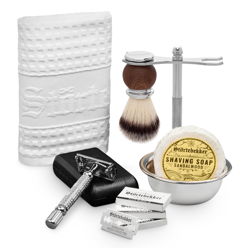 Connoisseur Set - Safety Razor Silver