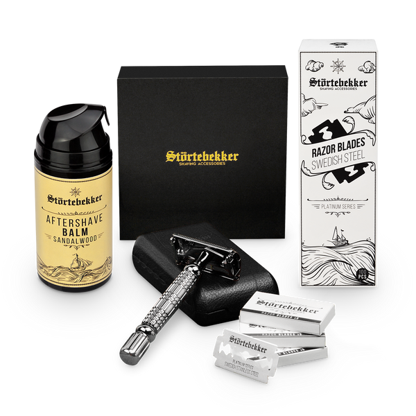 Anti Skin-Irritation Set - Safety Razor Black