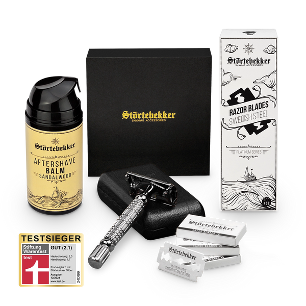 Anti Skin-Irritation Set - Safety Razor Black