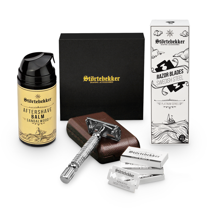 Anti Skin-Irritation Set - Safety Razor Silver