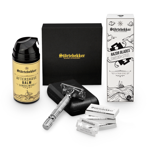 Anti Skin-Irritation Set - Safety Razor Silver