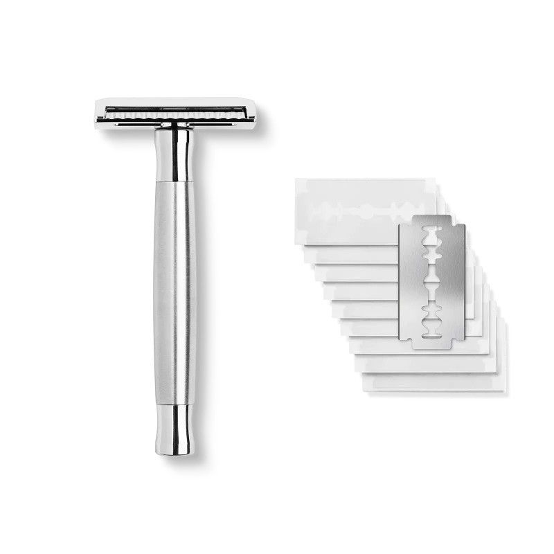 Safety Razor Solingen Silver Matt - Set