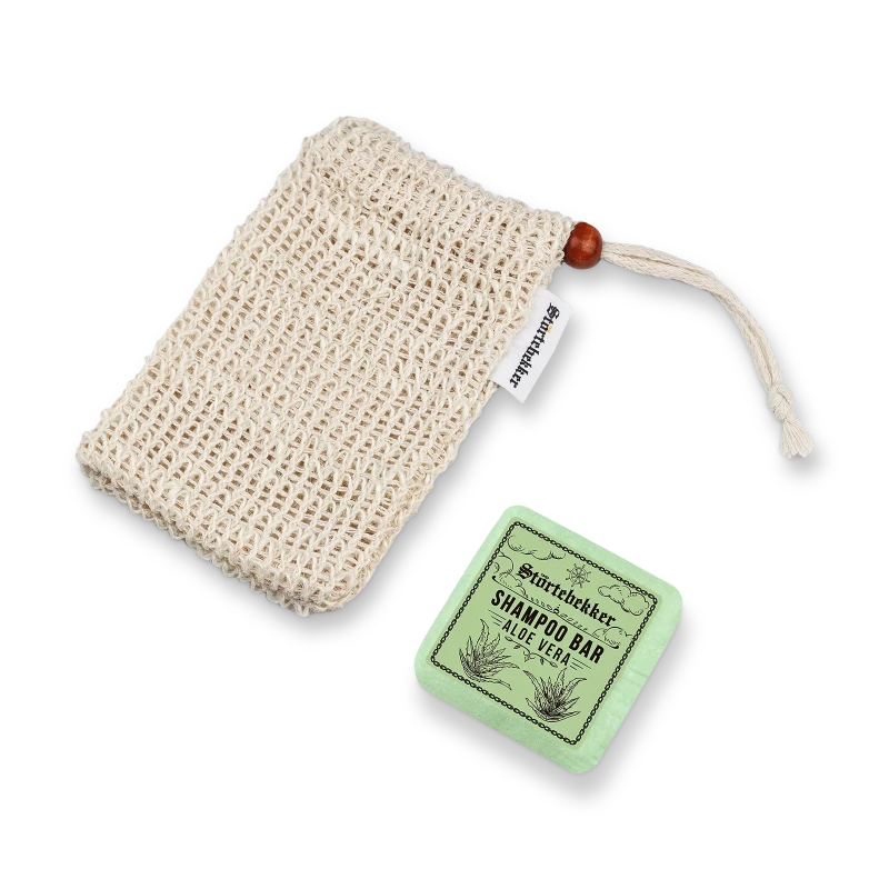 Solid Shampoo & Sisal Bag Set