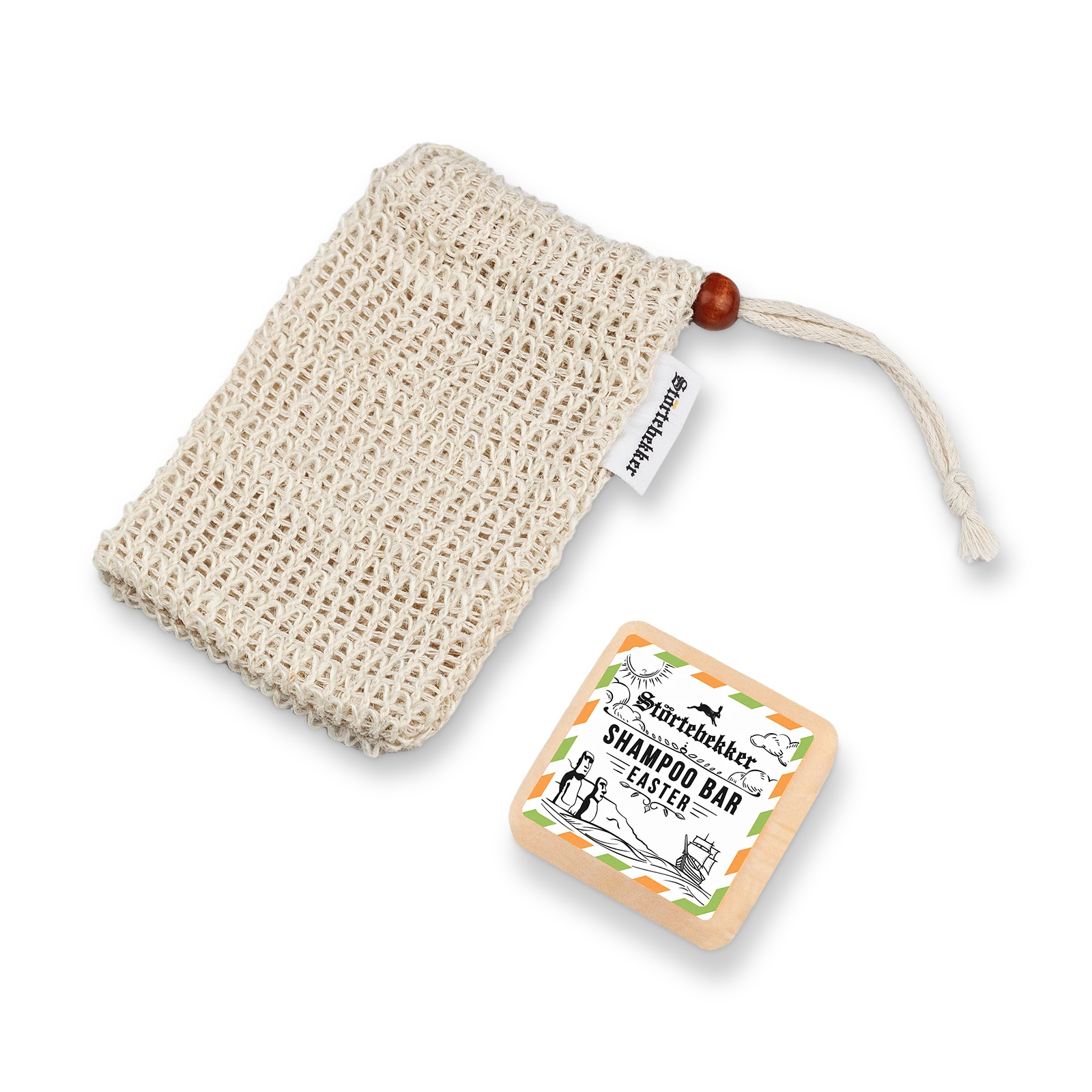 Solid Shampoo & Sisal Bag Set