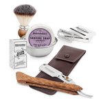 Shaving Set - Straight Razor Wood