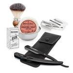 Shaving Set - Straight Razor Black