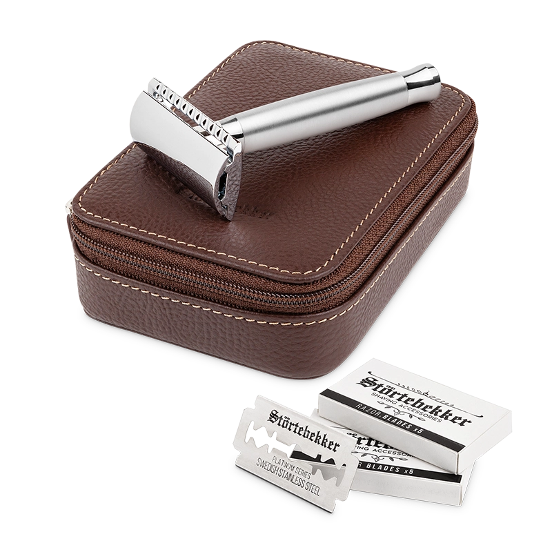 Safety Razor Solingen Silver Matt - Set