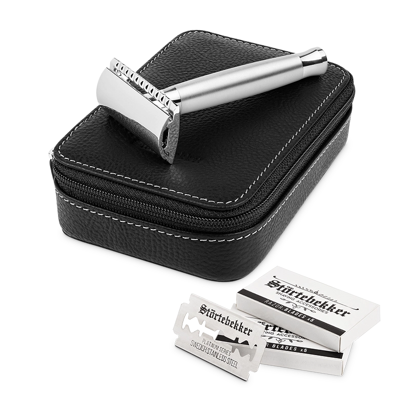 Safety Razor Solingen Silver Matt - Set