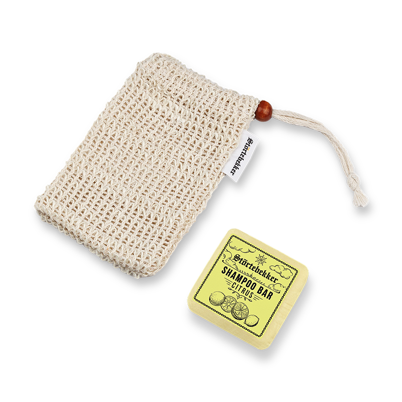 Solid Shampoo & Sisal Bag Set