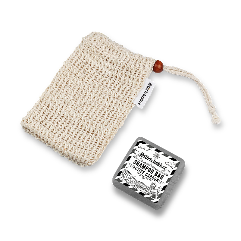 Solid Shampoo & Sisal Bag Set