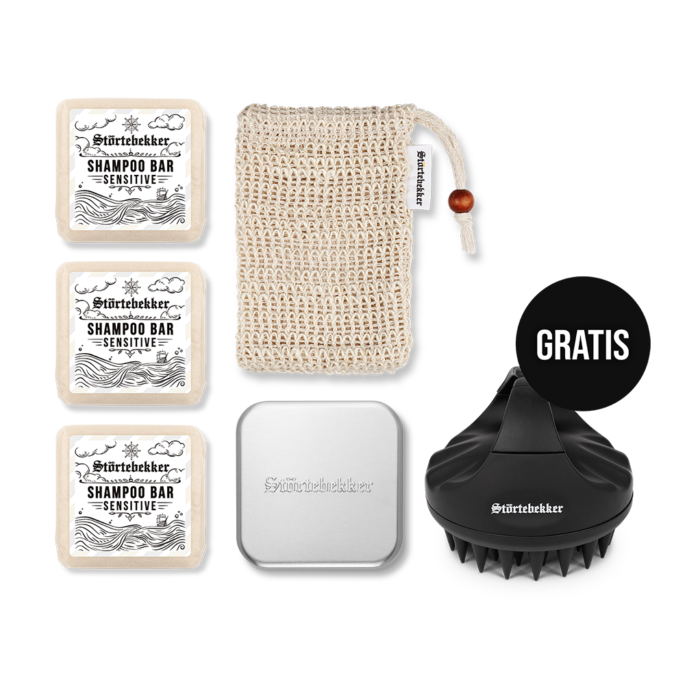 Premium Shower Set - Hair incl. Scalp Brush