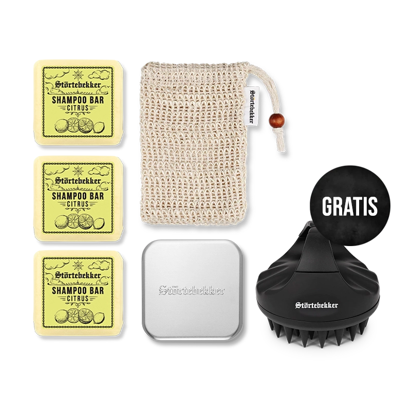 Premium Duschset - Hair inkl. GRATIS Scalp Brush