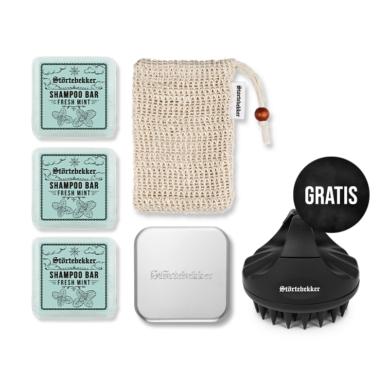 Premium Shower Set - Hair incl. Scalp Brush