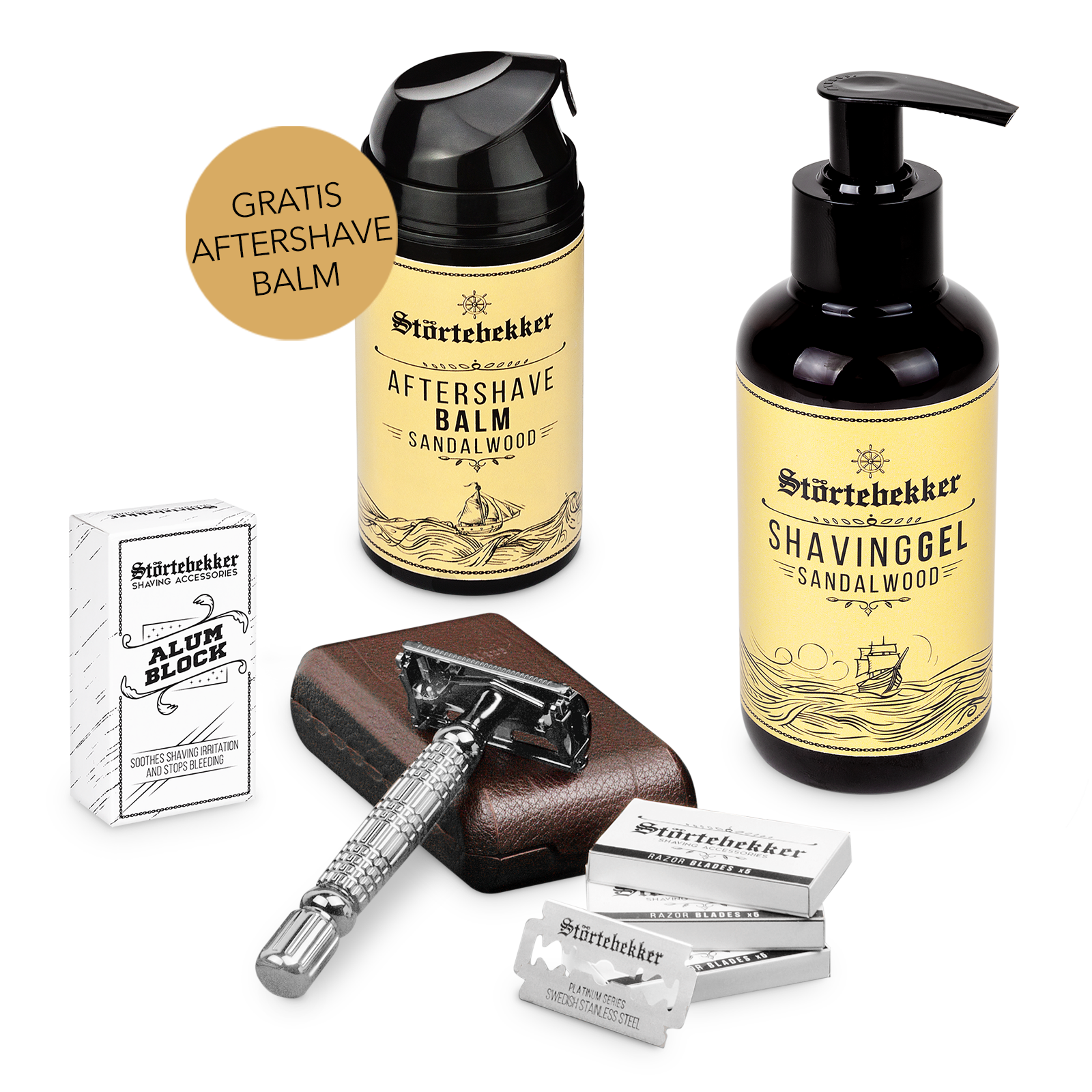 Rise 'n' Shine Shaving Set - Safety Razor Silver