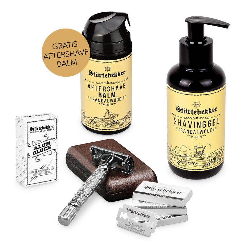 Rise 'n' Shine Shaving Set - Safety Razor Silver