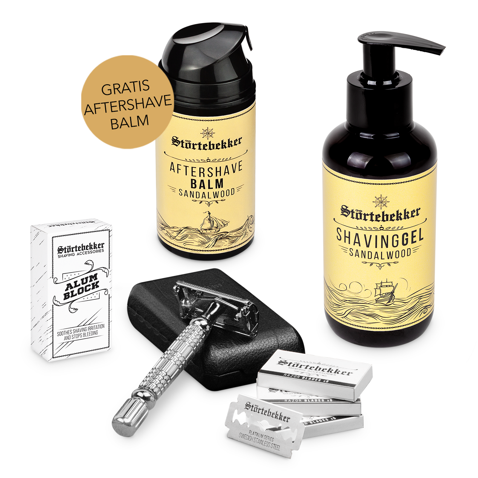 Rise 'n' Shine Shaving Set - Safety Razor Silver