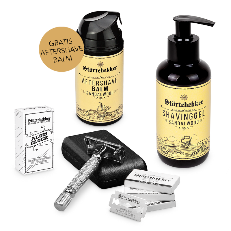 Rise 'n' Shine Shaving Set - Safety Razor Silver