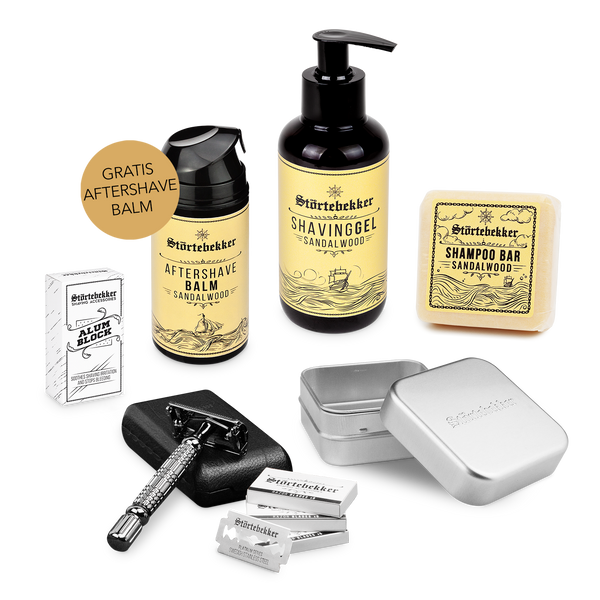 Shower & Shave Essential Set - Safety Razor Black