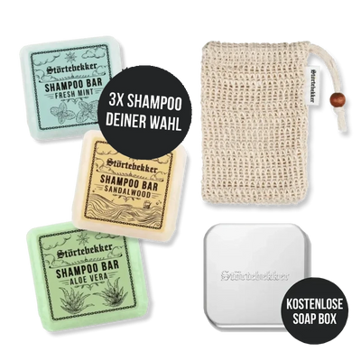 Shower Set - 3x solid shampoo of your choice