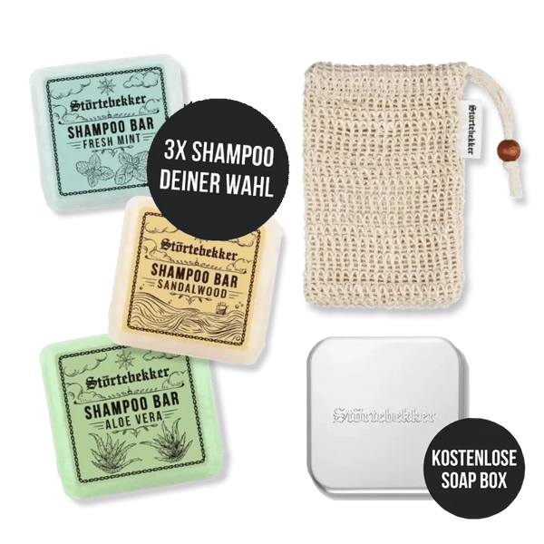 festes shampoo aufbewahrung dusche Premium Duschset - Hair