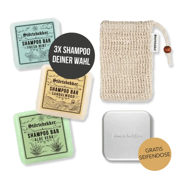 Shower Set - 3x solid shampoo of your choice