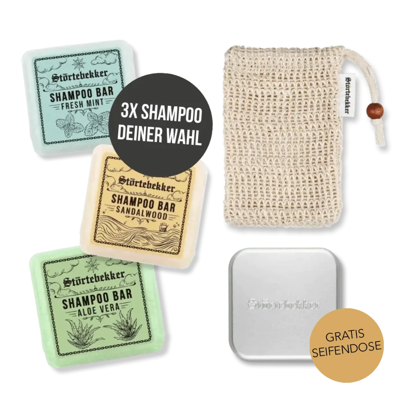 Shower Set - 3x solid shampoo of your choice