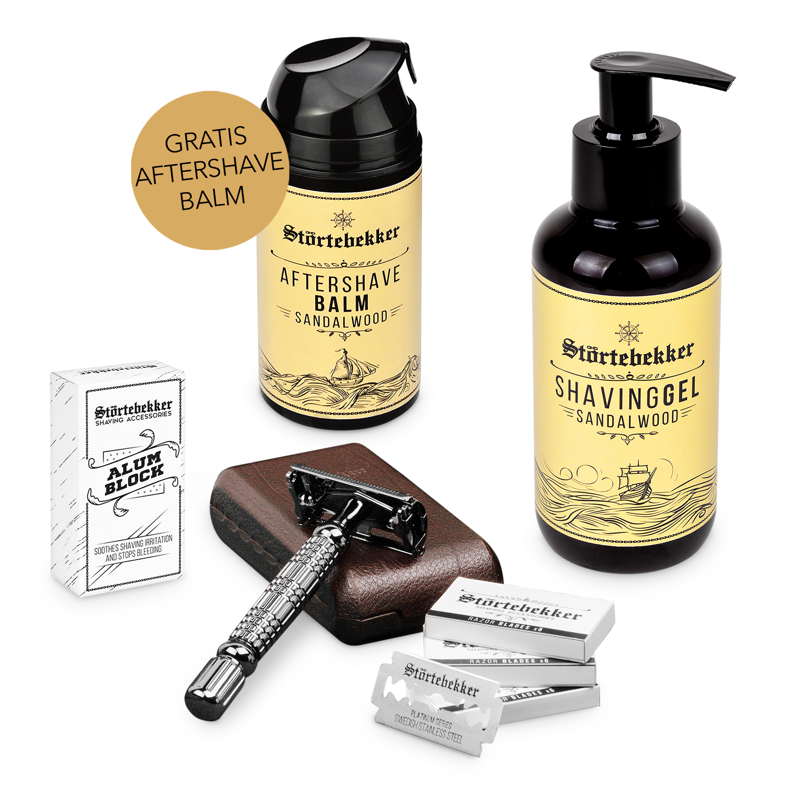 Rise 'n' Shine Shaving Set - Safety Razor Black