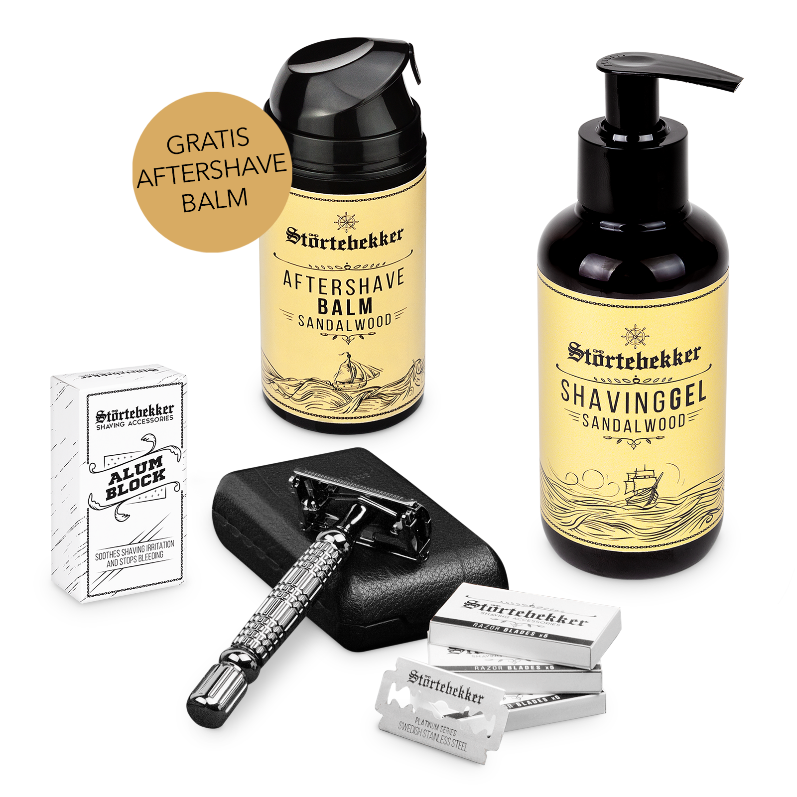 Rise 'n' Shine Shaving Set - Safety Razor Black