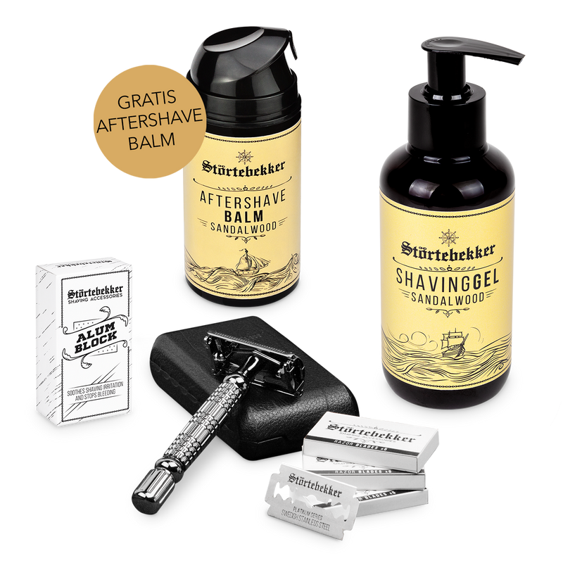 Rise 'n' Shine Shaving Set - Safety Razor Black