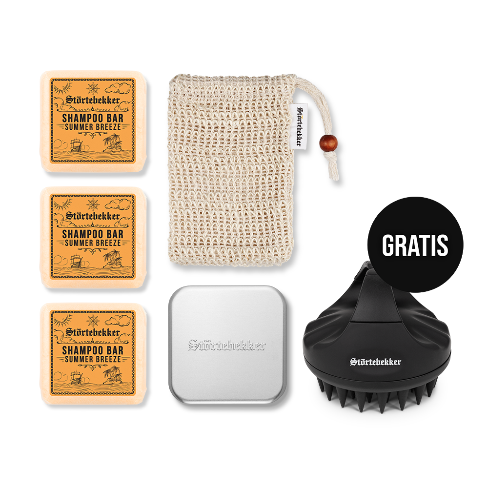 Premium Shower Set - Hair incl. Scalp Brush