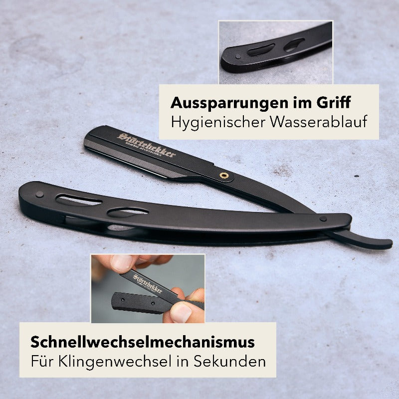 Rasierset - Rasiermesser Schwarz