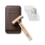 Shaving Care Set Premium - Safety Razor Rosé - Gold