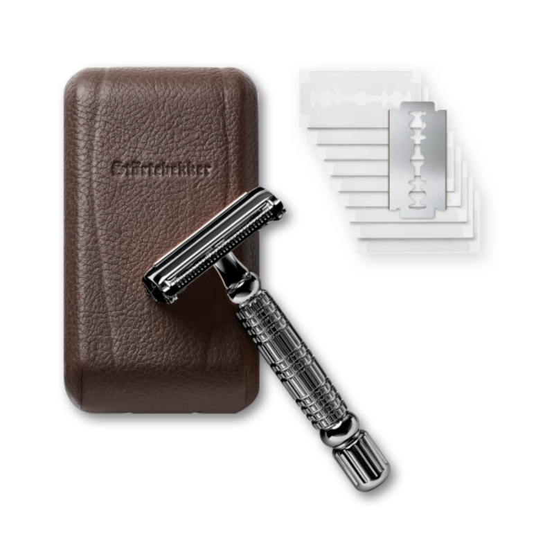 Shaving Care Set Premium - Safety Razor Black