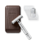 Shaving Care Set Premium - Safety Razor Silver